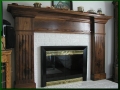 Figured Walnut Mantel
