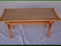 Cherry Coffee Table with Book-Matched Figured Maple
