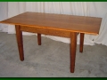 Stained Alder Farm Table, Lightly Distressed