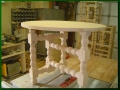 Alder Three-Legged Round Table, unfinished