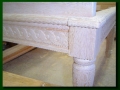 Fir Bench - Hand Carved Detail (unfinished)