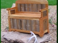 Bench made from Snow Fence and Cherry