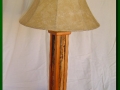 Table Lamp made from Snow Fence and Cherry