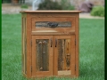 Night Stand made from Snow Fence and Cherry